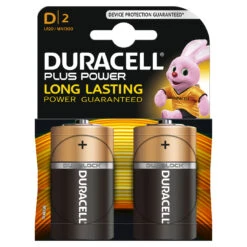 Duracell Plus Power D Alkaline Batterijen - 2 Stuks