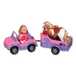 SIMBA Evi Love Jeep Met Paardentrailer -Speelgoed Verkoop Winkel 1122910
