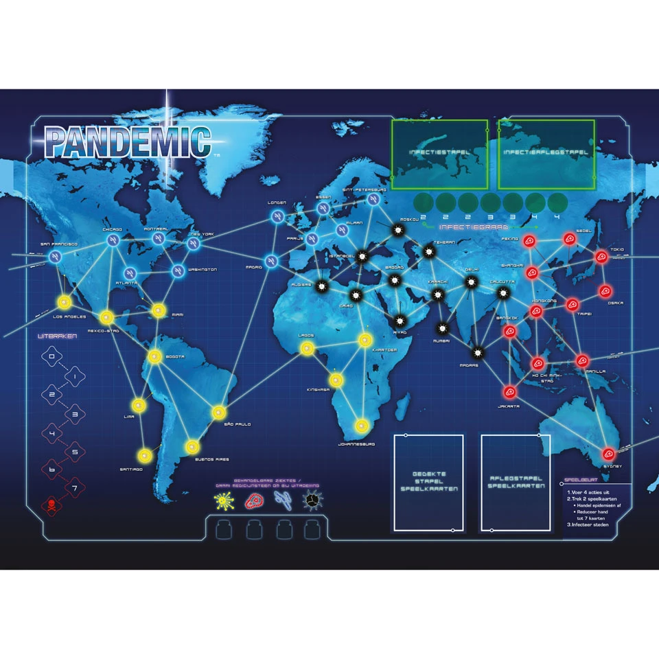 ASMODEE Pandemic Bordspel 2 ASMODEE Pandemic Bordspel - Afbeelding 2