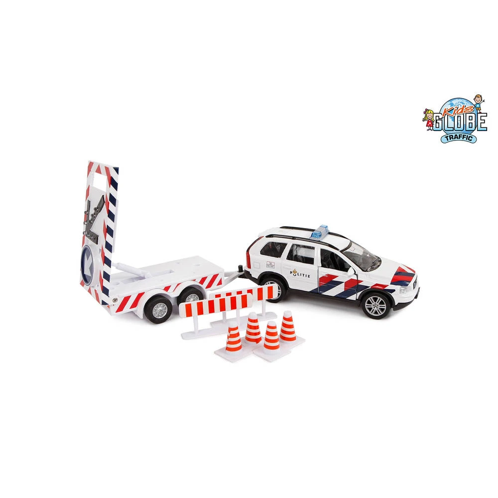 Kids Globe Traffic Politiewagen Met Verrijdbare Pijl 1 Kids Globe Traffic Politiewagen Met Verrijdbare Pijl