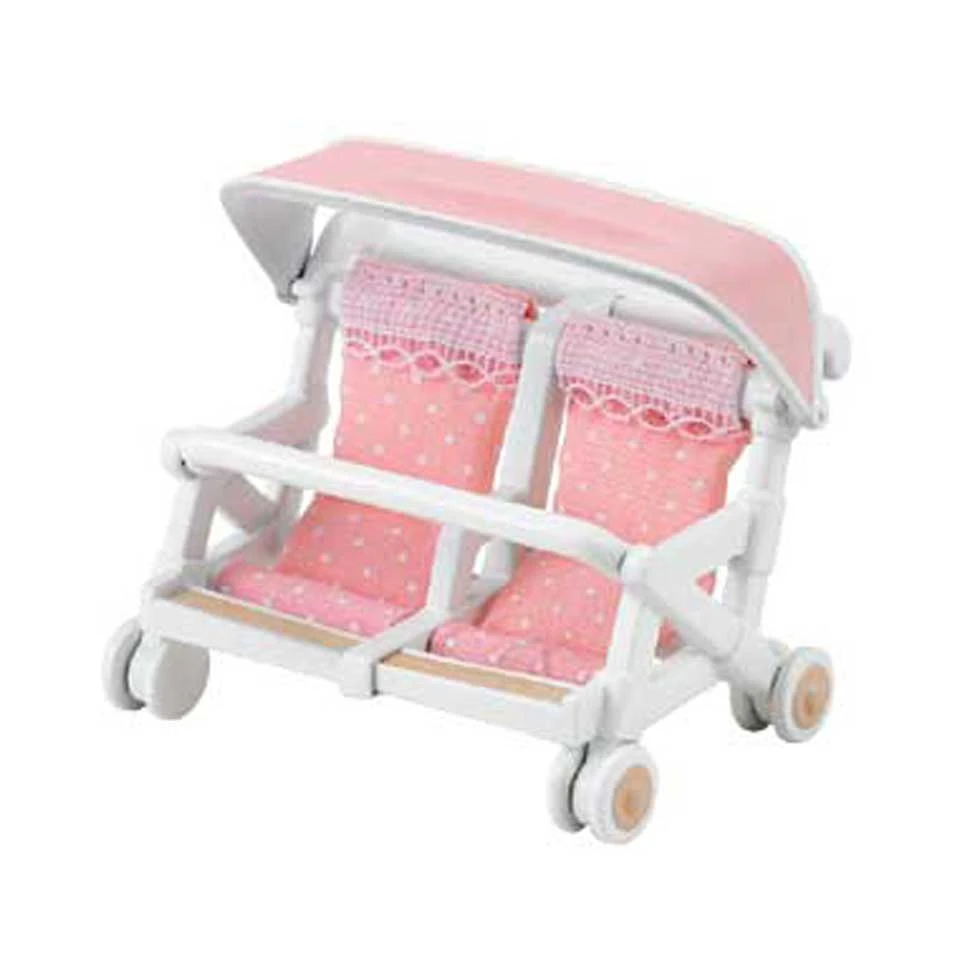Sylvanian Families Dubbele Kinderwagen 4533 3 Sylvanian Families Dubbele Kinderwagen 4533 - Afbeelding 3