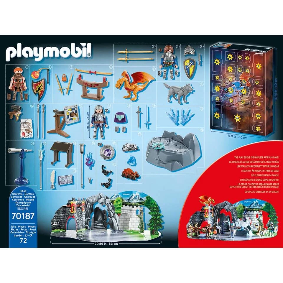 PLAYMOBIL Novelmore Adventskalender Ridderduel 70187 2 PLAYMOBIL Novelmore Adventskalender Ridderduel 70187 - Afbeelding 2