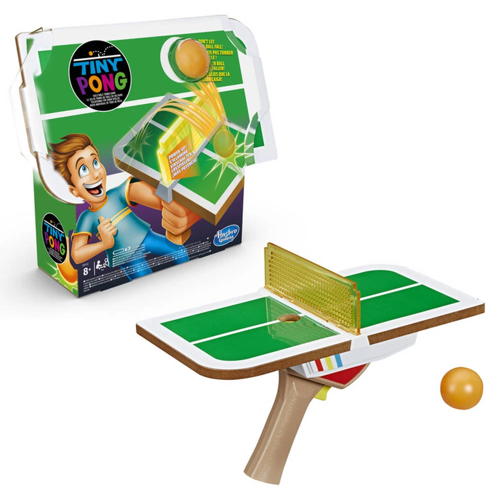 Hasbro Gaming Tiny Pong Solo Tafeltennisspel 1 Hasbro Gaming Tiny Pong Solo Tafeltennisspel