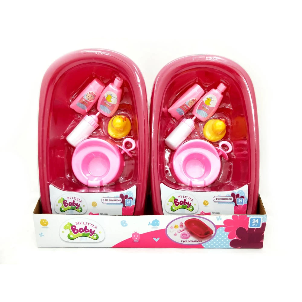 No Brand Poppenbad Met Accessoires Set 7-delig 2 No Brand Poppenbad Met Accessoires Set 7-delig - Afbeelding 2