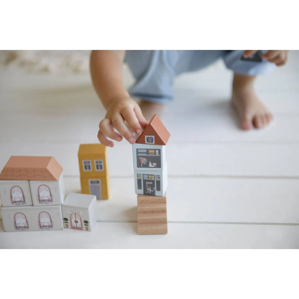 Little Dutch Little Railway Collection Blokkenstad 50-delig 6 Little Dutch Little Railway Collection Blokkenstad 50-delig - Afbeelding 6