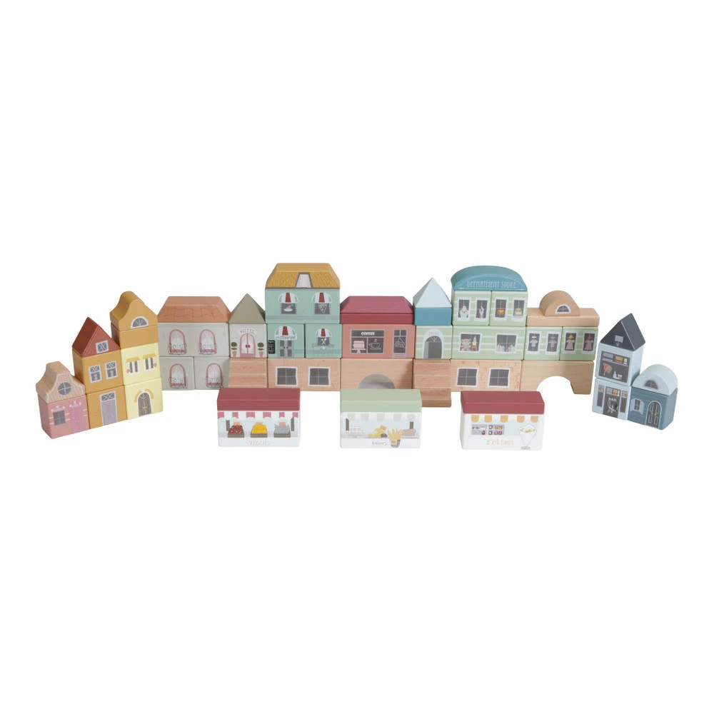 Little Dutch Little Railway Collection Blokkenstad 50-delig 1 Little Dutch Little Railway Collection Blokkenstad 50-delig