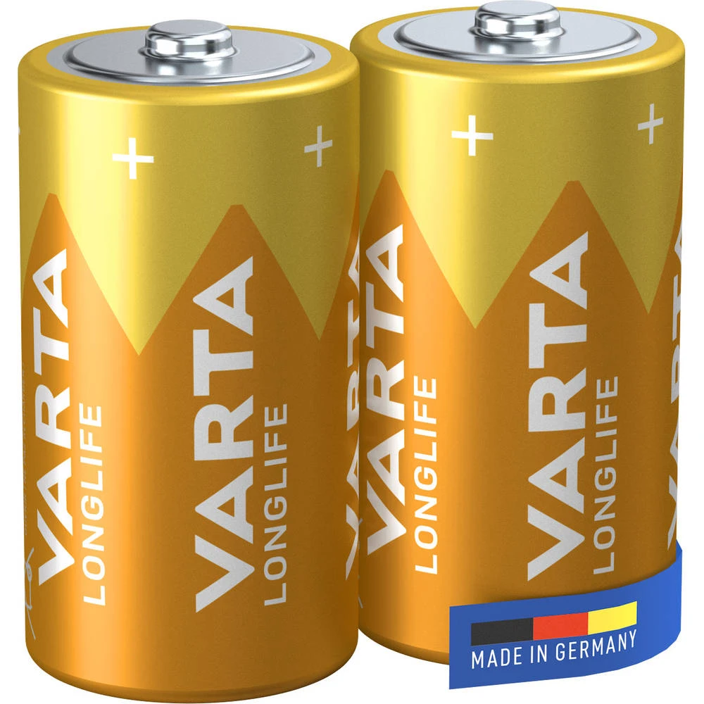 No Brand Varta Longlife Alkaline C-batterijen 2-delig 2 No Brand Varta Longlife Alkaline C-batterijen 2-delig - Afbeelding 2