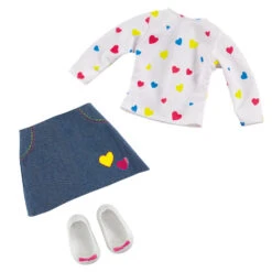 Poppenkleding Hartjes T-shirt En Rokje -Speelgoed Verkoop Winkel 1987017 654a3b6a