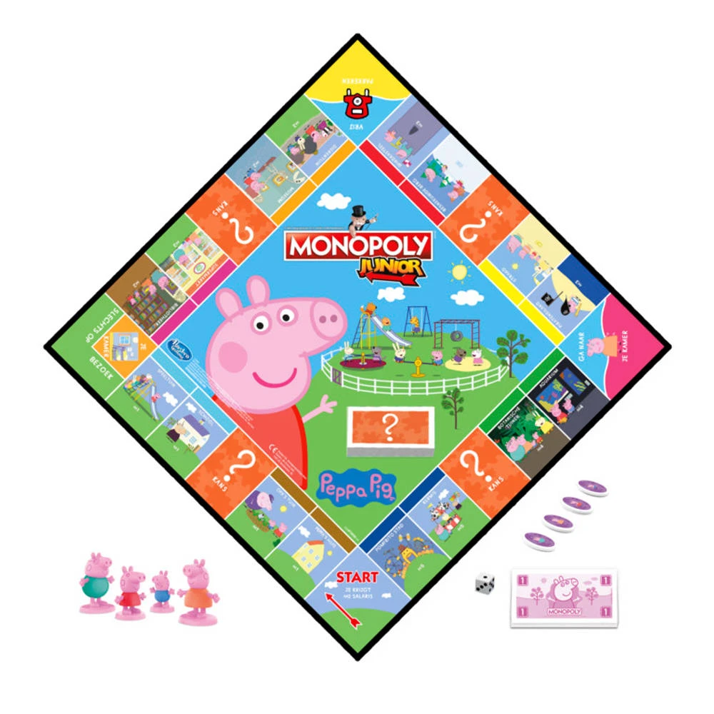 Hasbro Gaming Monopoly Junior Peppa Pig 4 Hasbro Gaming Monopoly Junior Peppa Pig - Afbeelding 4