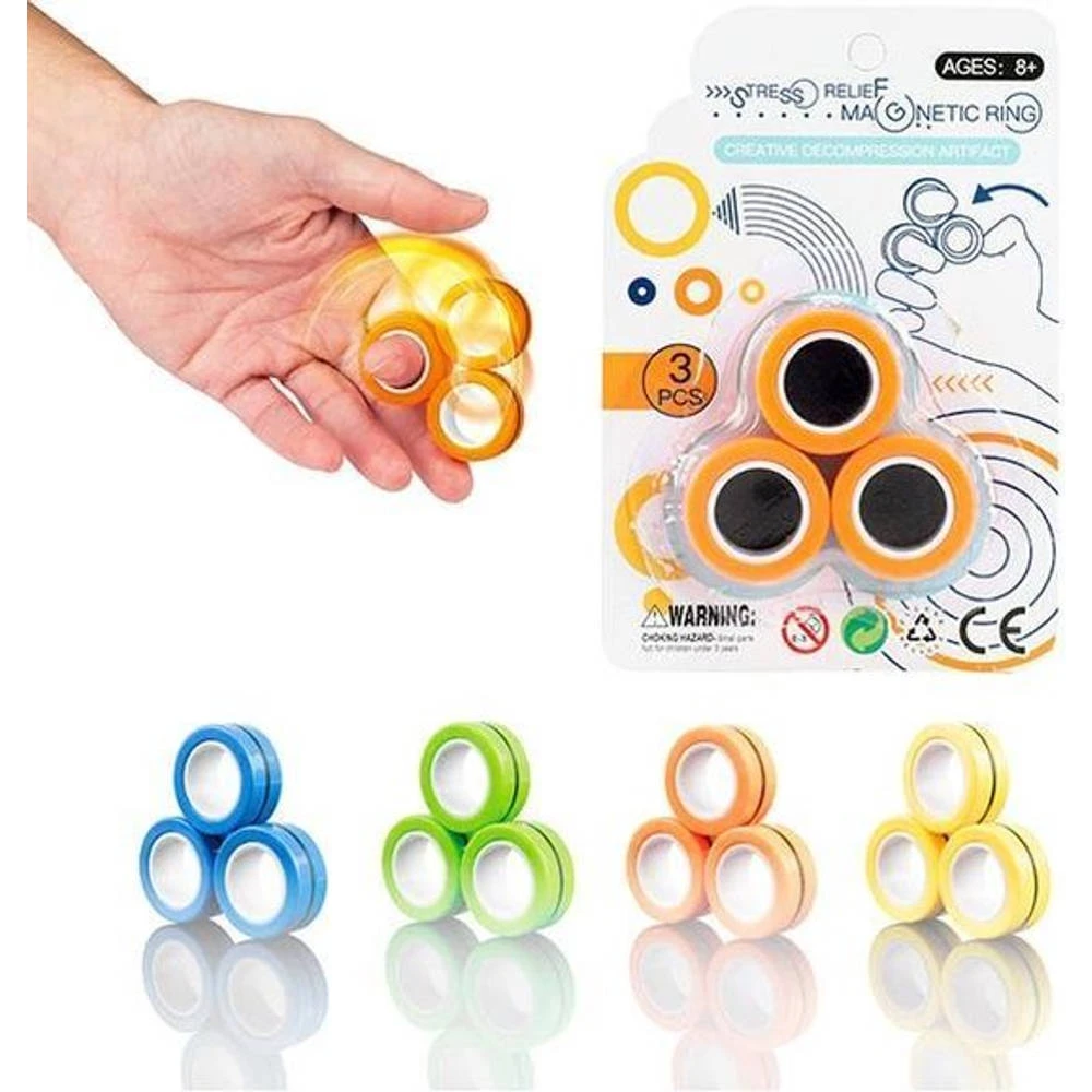 No Brand Fidget Magnetische Ringen 1 No Brand Fidget Magnetische Ringen