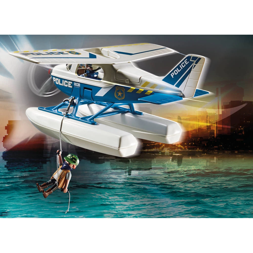 PLAYMOBIL City Action Politie Watervliegtuig Smokkelaar Achtervolging 70779 3 PLAYMOBIL City Action Politie Watervliegtuig Smokkelaar Achtervolging 70779 - Afbeelding 3