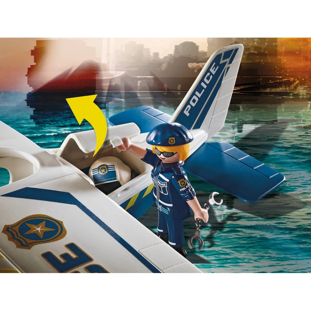 PLAYMOBIL City Action Politie Watervliegtuig Smokkelaar Achtervolging 70779 4 PLAYMOBIL City Action Politie Watervliegtuig Smokkelaar Achtervolging 70779 - Afbeelding 4