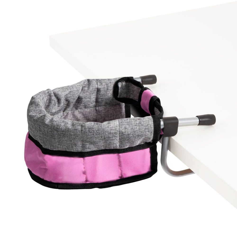 No Brand Poppen Tafelzitje - Roze 2 No Brand Poppen Tafelzitje - Roze - Afbeelding 2