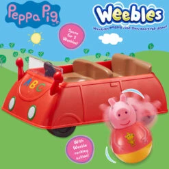 No Brand Peppa Pig Weebles Rode Auto -Speelgoed Verkoop Winkel 1993040 29230866