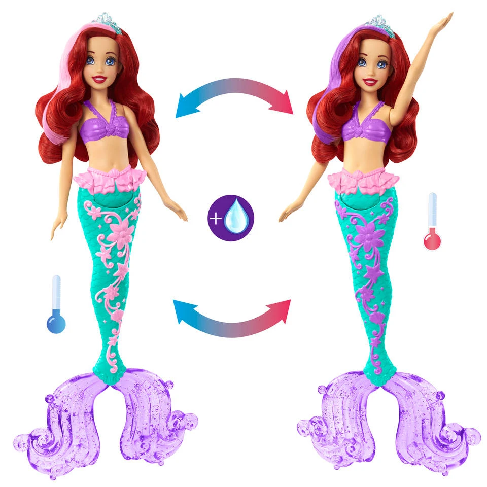 MATTEL Disney Princess Ariël Pop Met Kleurexplosie 5 MATTEL Disney Princess Ariël Pop Met Kleurexplosie - Afbeelding 5