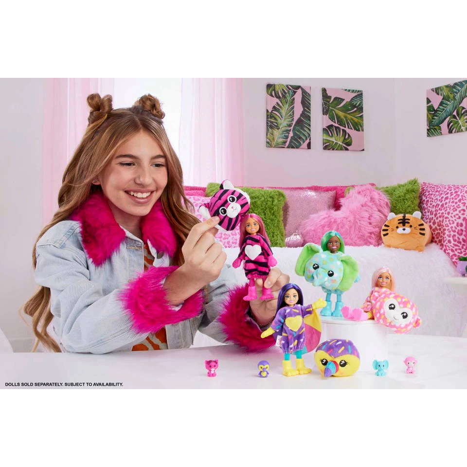 Barbie Cutie Reveal Jungle Tijger Pop Chelsea 2 Barbie Cutie Reveal Jungle Tijger Pop Chelsea - Afbeelding 2