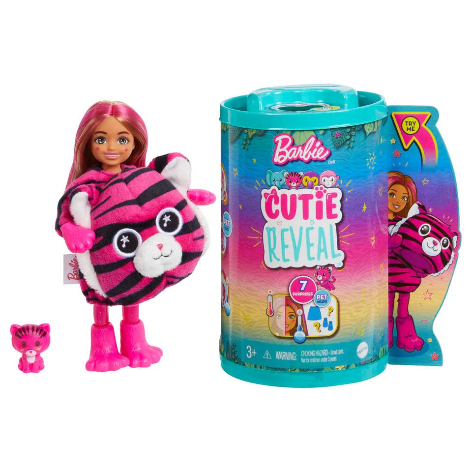 Barbie Cutie Reveal Jungle Tijger Pop Chelsea 1 Barbie Cutie Reveal Jungle Tijger Pop Chelsea