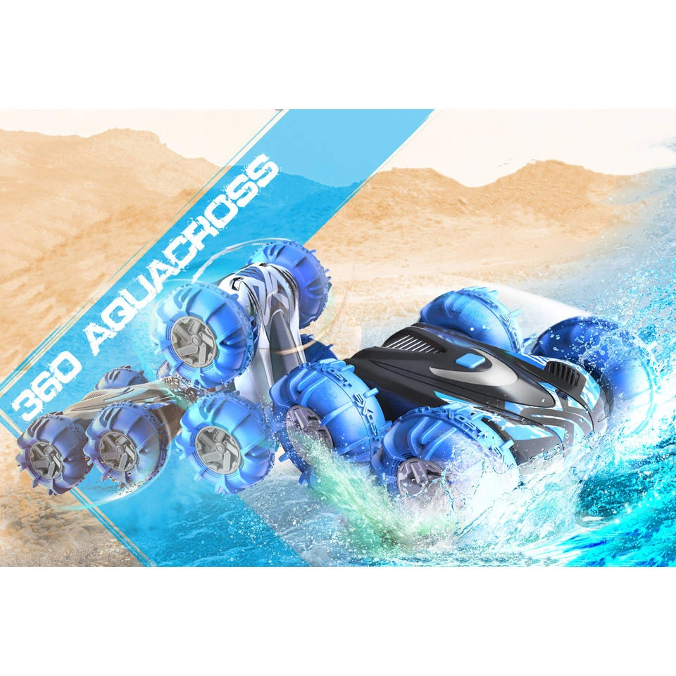 No Brand Exost 360 Op Afstandbestuurbare AquaCross Amfibie Stuntauto - 1:18 4 No Brand Exost 360 Op Afstandbestuurbare AquaCross Amfibie Stuntauto - 1:18 - Afbeelding 4