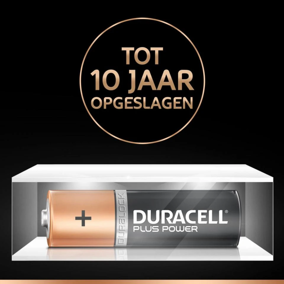 Duracell Plus Power AA Alkaline Batterijen - 4 Stuks 5 Duracell Plus Power AA Alkaline Batterijen - 4 Stuks - Afbeelding 5