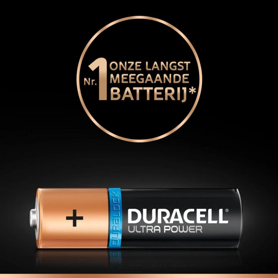 Duracell Ultrapower AA Alkaline Batterijen - 4 Stuks 4 Duracell Ultrapower AA Alkaline Batterijen - 4 Stuks - Afbeelding 4